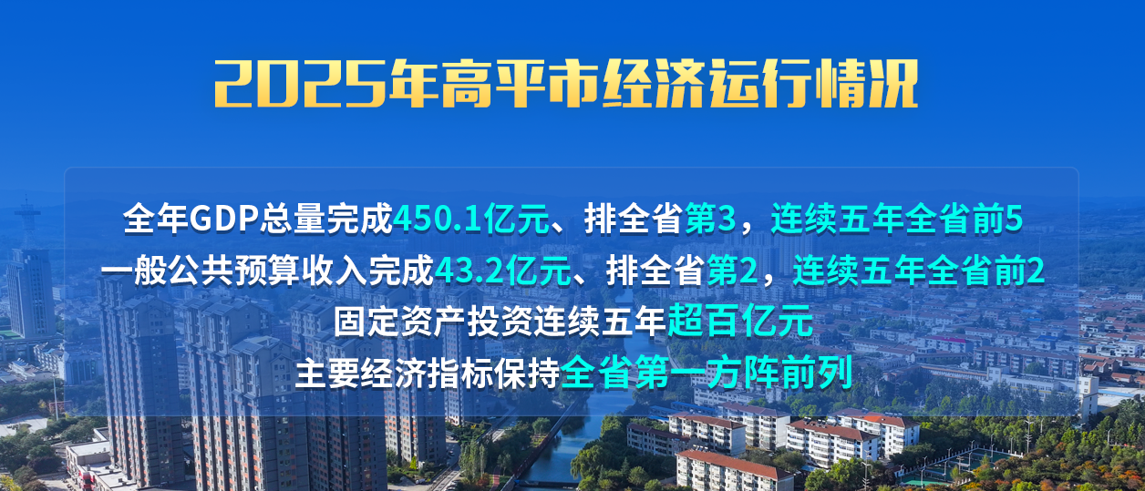 2025年高平市经济运行情况