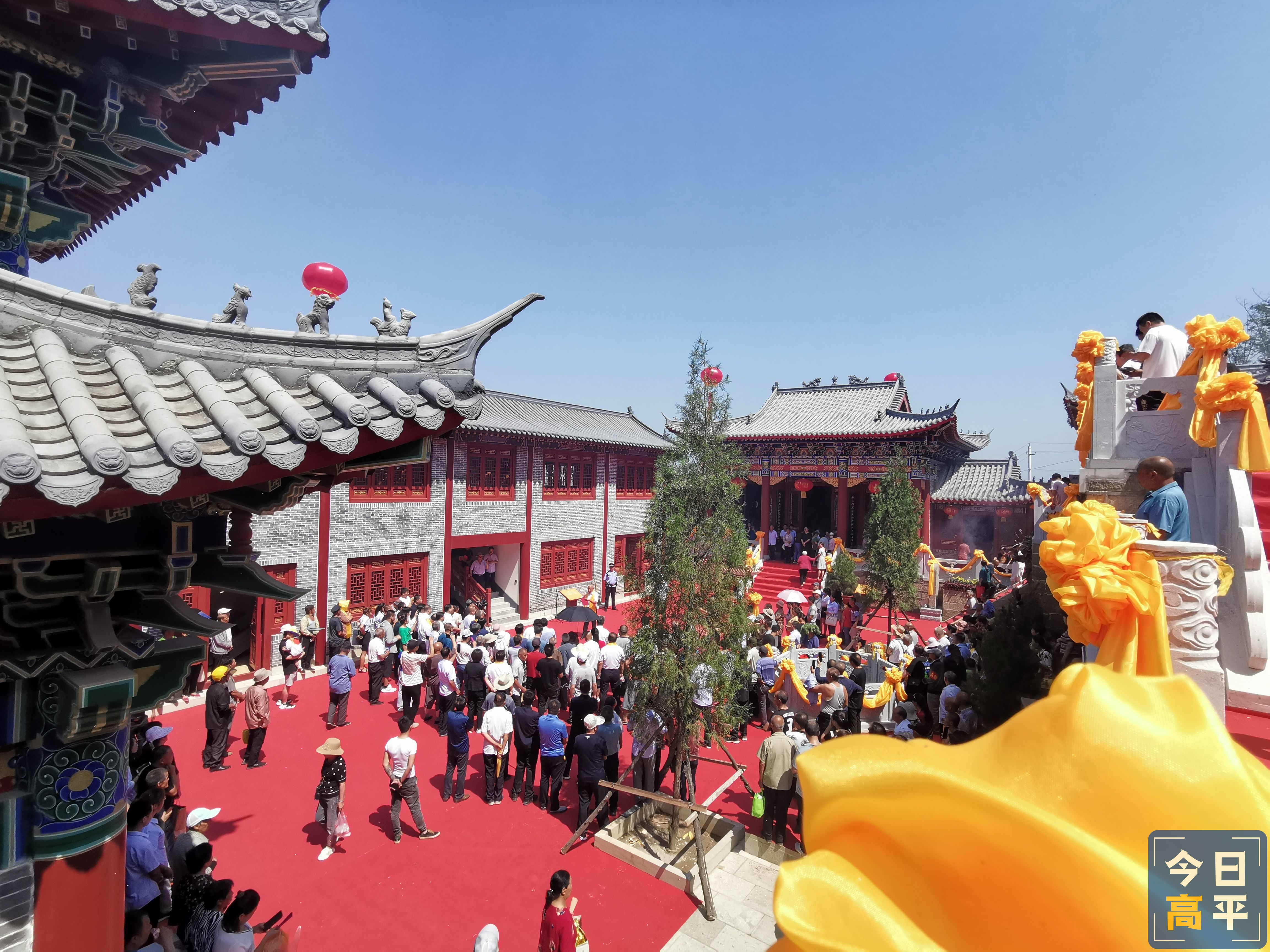 三甲镇汤王山汤王庙重建落成对外开放