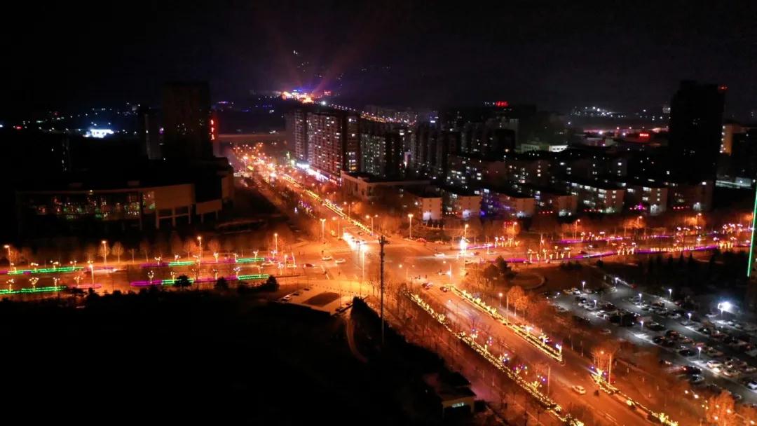 高平七佛山夜景图片图片