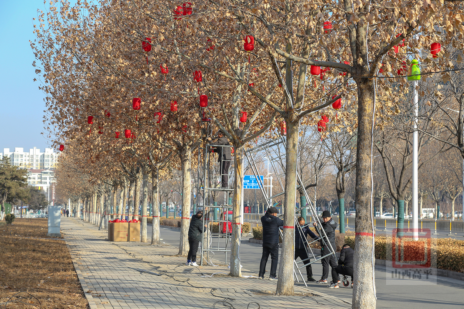 张灯结彩图片 大街图片