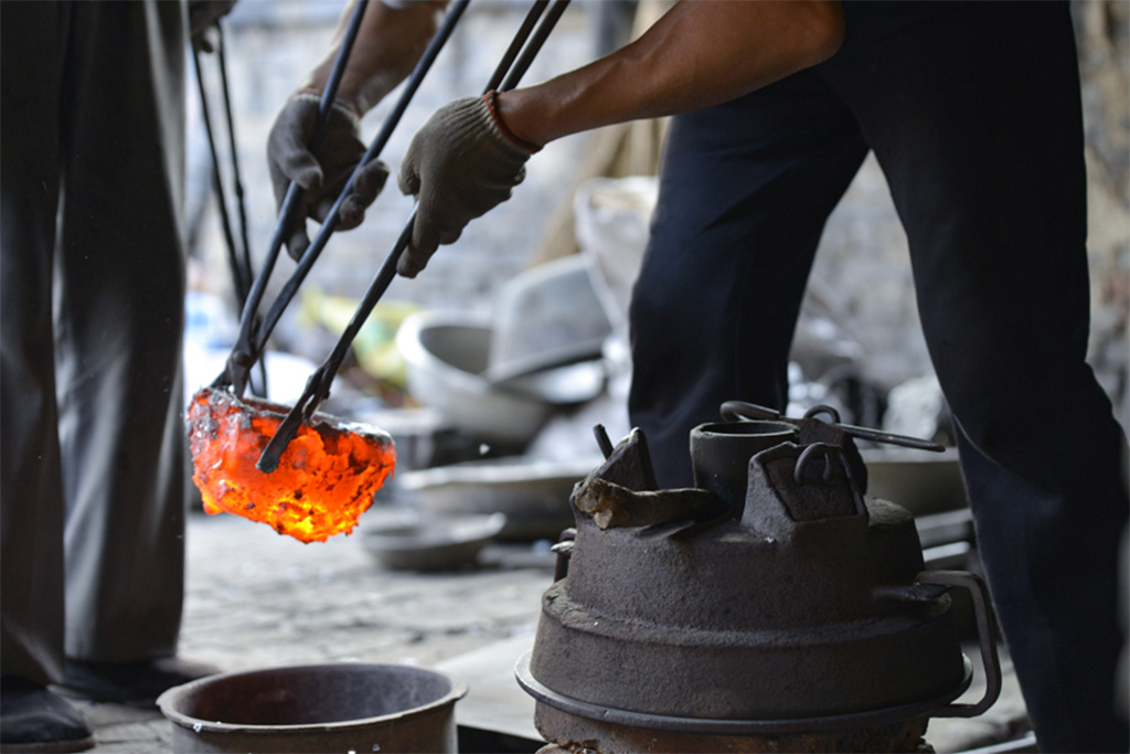 图集丨高平手艺倒铝锅