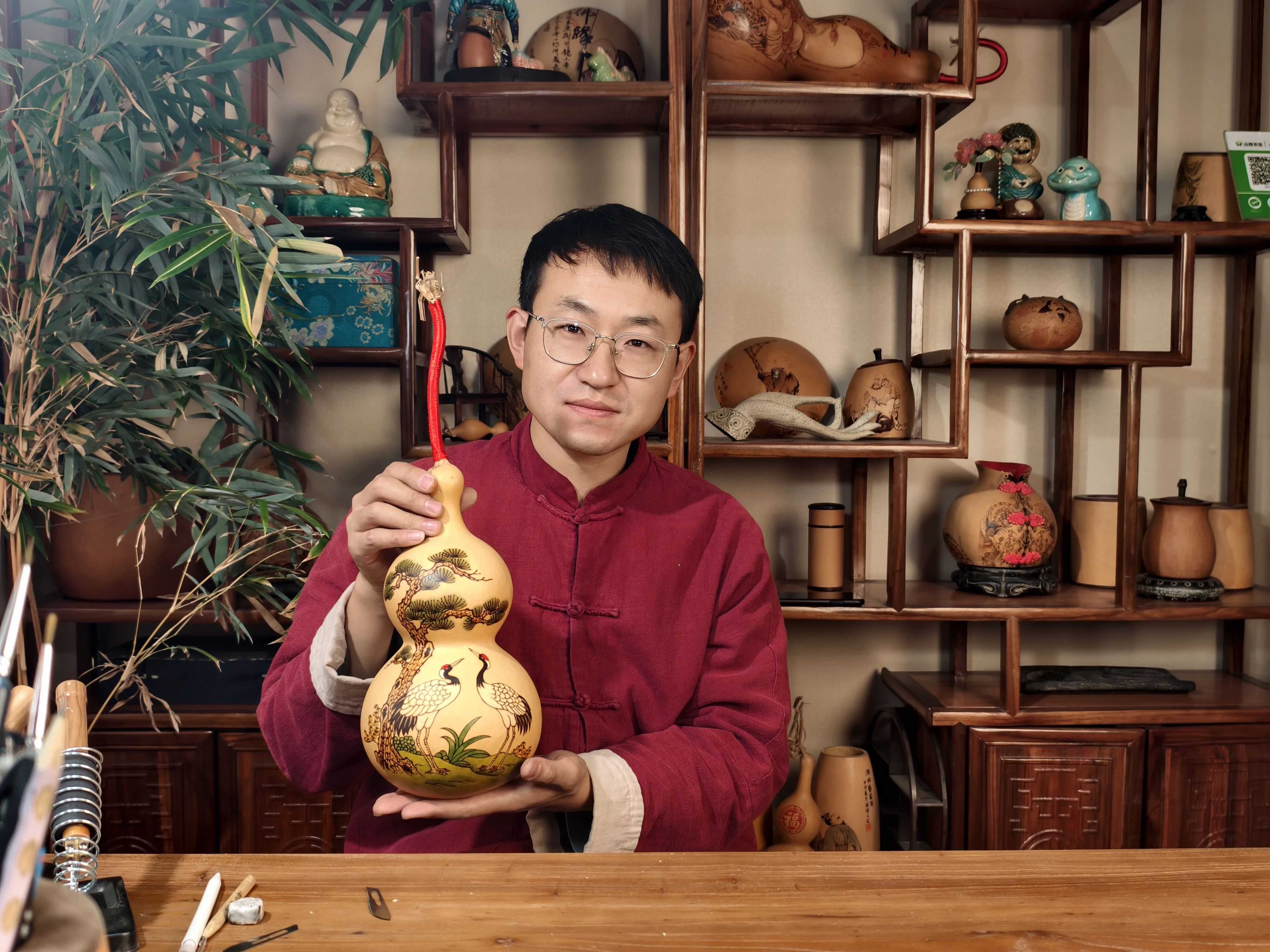  【非遗高平】赵潇璞，葫芦烙画的坚守